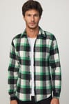 Slim Fit Dar Kesim Kareli Oduncu Erkek Gömlek