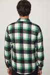 Slim Fit Dar Kesim Kareli Oduncu Erkek Gömlek