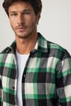 Slim Fit Dar Kesim Kareli Oduncu Erkek Gömlek