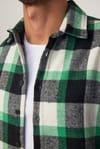 Slim Fit Dar Kesim Kareli Oduncu Erkek Gömlek