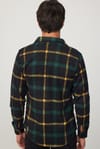 Slim Fit Dar Kesim Kareli Oduncu Erkek Gömlek