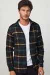 Slim Fit Dar Kesim Kareli Oduncu Erkek Gömlek