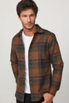 Slim Fit Dar Kesim Kareli Oduncu Erkek Gömlek