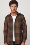 Slim Fit Dar Kesim Kareli Oduncu Erkek Gömlek