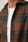 Slim Fit Dar Kesim Kareli Oduncu Erkek Gömlek