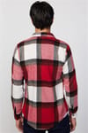 Slim Fit Dar Kesim Kareli Oduncu Erkek Gömlek