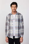 Slim Fit Dar Kesim Kareli Oduncu Erkek Gömlek