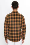 Erkek Slim Fit Dar Kesim Uzun Kollu Kareli Kışlık Oduncu Gömlek