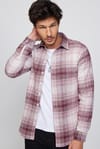 Slim Fit Dar Kesim Kareli Oduncu Erkek Gömlek