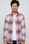 Slim Fit Dar Kesim Kareli Oduncu Erkek Gömlek