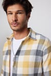 Slim Fit Dar Kesim Kareli Oduncu Erkek Gömlek