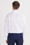 Slim Fit Beyaz Non-Iron %100 Pamuk Doğa Dostu Ekoteks Belgeli Ütü Gerektirmez Gömlek