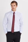 Slim Fit Mavi Non-Iron %100 Pamuk Doğa Dostu Ekoteks Belgeli Ütü Gerektirmez Gömlek
