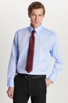 Slim Fit Mavi Non-Iron %100 Pamuk Doğa Dostu Ekoteks Belgeli Ütü Gerektirmez Gömlek