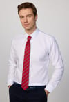 Slim Fit Non-Iron Ütü Gerektirmez Beyaz Erkek Gömlek