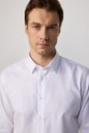 Slim Fit Non-Iron Ütü Gerektirmez Beyaz Erkek Gömlek