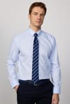 Slim Fit Non-Iron Ütü Gerektirmez Mavi Erkek Gömlek
