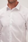 Erkek Slim Fit Dar Kesim Uzun Kollu %100 Pamuk Premium Seri Beyaz Gömlek