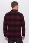 Erkek Slim Fit Dar Kesim Oduncu Düğmeli Yaka Kareli Kışlık Gömlek