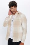Erkek Slim Fit Dar Kesim Oduncu Düğmeli Yaka Kareli Kışlık Gömlek