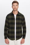 Erkek Slim Fit Dar Kesim Uzun Kollu Pamuklu Etnik Desen Kışlık Oduncu Gömlek