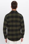 Erkek Slim Fit Dar Kesim Uzun Kollu Pamuklu Etnik Desen Kışlık Oduncu Gömlek