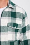 Erkek Slim Fit Dar Kesim Oduncu Tek Cepli Kareli Kışlık Gömlek
