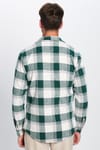 Erkek Slim Fit Dar Kesim Oduncu Tek Cepli Kareli Kışlık Gömlek