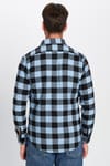 Erkek Slim Fit Dar Kesim Oduncu Düğmeli Yaka Kareli Kışlık Gömlek