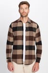 Erkek Slim Fit Dar Kesim Oduncu Kareli Kışlık Gömlek