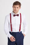 Erkek Slim Fit  Premium Likralı Pamuk Saten Beyaz Gömlek