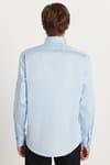 Erkek Slim Fit  Premium Likralı Pamuk Saten Gömlek