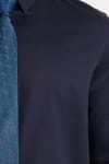 Erkek Slim Fit  Premium Likralı Pamuk Saten Gömlek