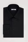 Slim Fit Siyah Non-Iron Pamuklu Doğa Dostu Ekoteks Belgeli Ütü Gerektirmez Gömlek