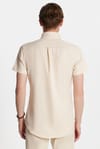 Erkek Slim Fit Dar Kesim Kısa Kollu Spor Yaka Oxford Doku Pamuklu Gömlek