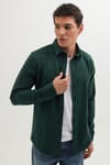 Erkek Slim Fit Dar Kesim Uzun Kollu Düz Kışlık Oduncu Gömlek