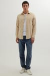 Erkek Slim Fit Dar Kesim Uzun Kollu Düz Kışlık Oduncu Gömlek
