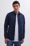 Erkek Slim Fit Dar Kesim Uzun Kollu Düz Kışlık Oduncu Gömlek