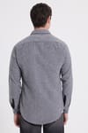 Erkek Slim Fit Dar Kesim Uzun Kollu Düz Kışlık Oduncu Gömlek