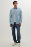 Erkek Slim Fit Dar Kesim Uzun Kollu Düz Kışlık Oduncu Gömlek