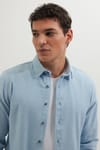Erkek Slim Fit Dar Kesim Uzun Kollu Düz Kışlık Oduncu Gömlek