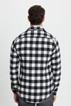 Erkek Slim Fit Dar Kesim Uzun Kollu Cepli Kareli Dama Desenli Kışlık Oduncu Gömlek
