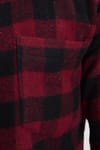 Erkek Slim Fit Dar Kesim Uzun Kollu Cepli Kareli Dama Desenli Kışlık Oduncu Gömlek
