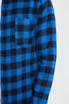 Erkek Slim Fit Dar Kesim Uzun Kollu Cepli Kareli Dama Desenli Kışlık Oduncu Gömlek