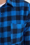 Erkek Slim Fit Dar Kesim Uzun Kollu Cepli Kareli Dama Desenli Kışlık Oduncu Gömlek