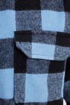 Erkek Slim Fit Dar Kesim Uzun Kollu Kapaklı Çift Cepli Kareli Kışlık Oduncu Gömlek