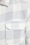 Erkek Slim Fit Dar Kesim Uzun Kollu Kapaklı Çift Cepli Kareli Kışlık Oduncu Gömlek