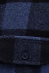 Erkek Slim Fit Dar Kesim Uzun Kollu Kapaklı Çift Cepli Kareli Kışlık Oduncu Gömlek