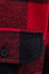 Erkek Slim Fit Dar Kesim Uzun Kollu Kapaklı Çift Cepli Kareli Kışlık Oduncu Gömlek