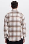 Erkek Slim Fit Dar Kesim Kareli Tek Cepli Oduncu Gömlek